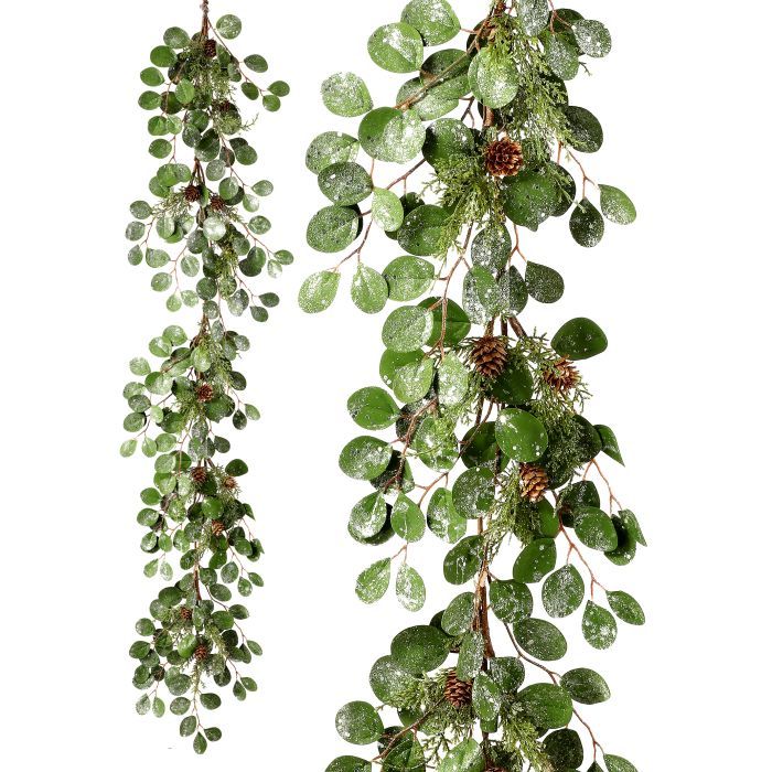 48" Frosted Eucalyptus/Cedar Garland