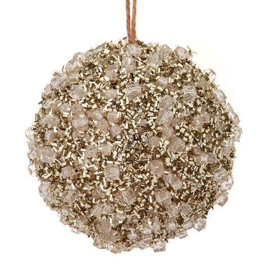 4" Diamond Ice Ball Ornament