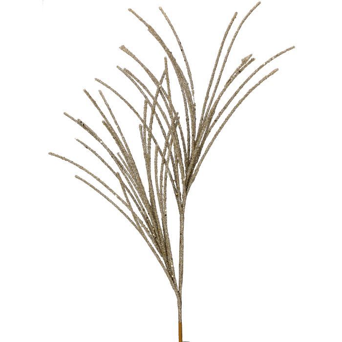 28"Micro Beaded/Sequin Grass Spray