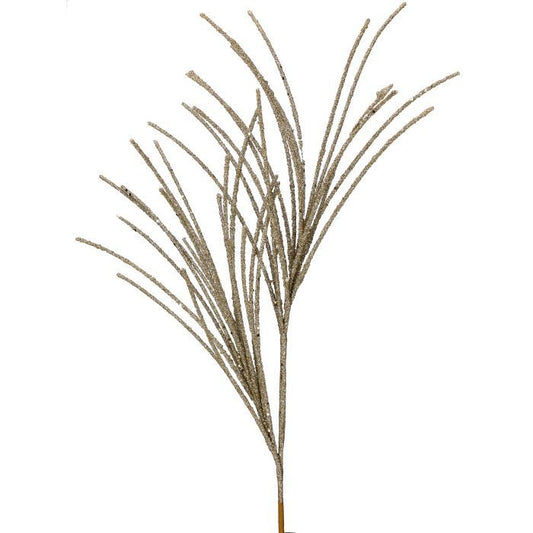 28"Micro Beaded/Sequin Grass Spray