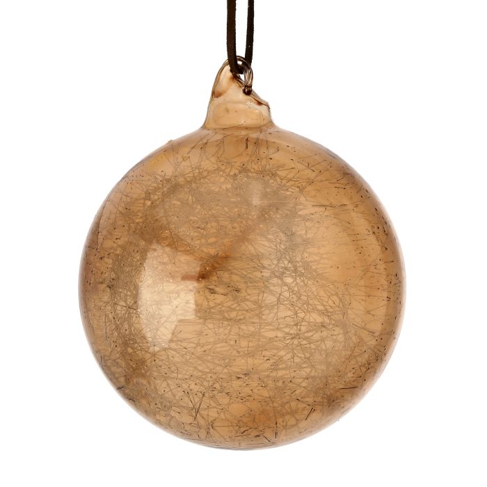 4" Spun Glass Ball Ornament, 3 Colors