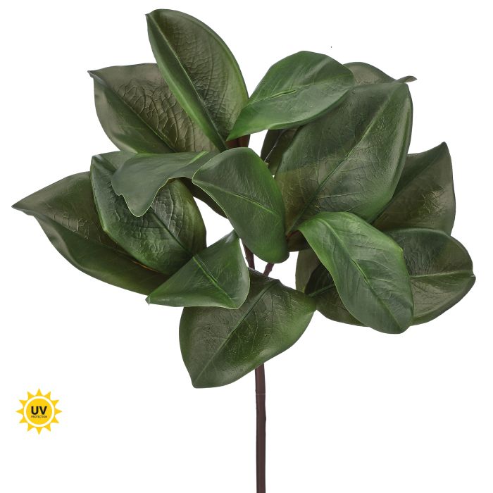 16" Uv Magnolia Leaf Spray