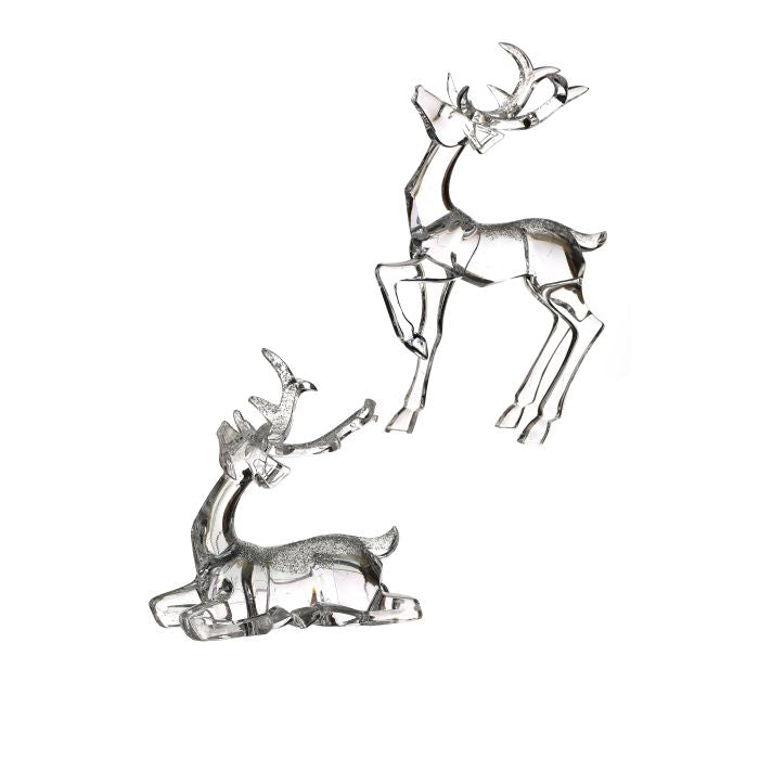7.5-12" Acrylic with Glitter Deer- 2 Styles