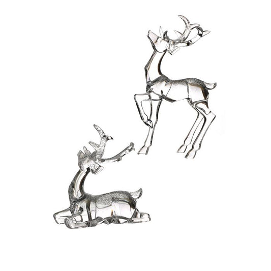 7.5-12" Acrylic with Glitter Deer- 2 Styles