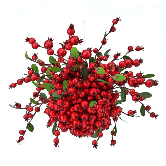 12" Natural Berry Ridge Kissing Ball