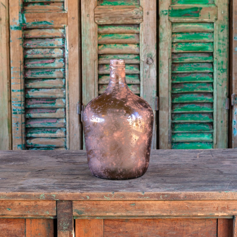 Decorative Burnished Bourbon Bottle
