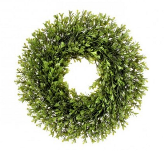 Spring Boxwood Wreath-Round 16"