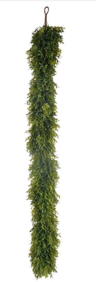 Tea Leaf Boxwood Garland-5'