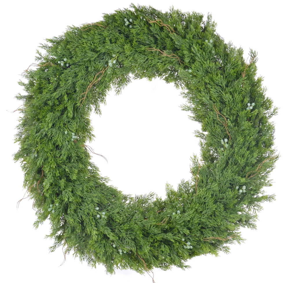 WNW Juniper Cedar Wreath-30"