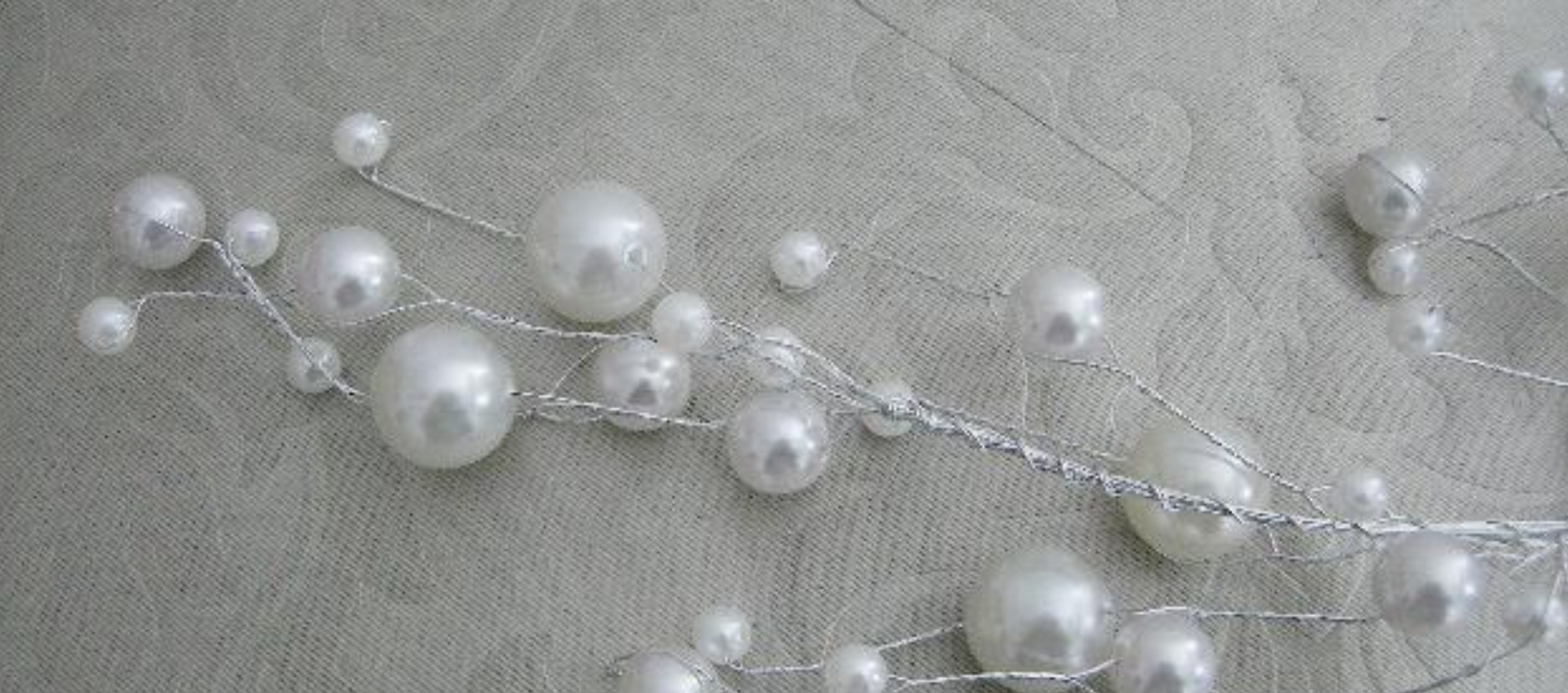 6' White Pearl Garland