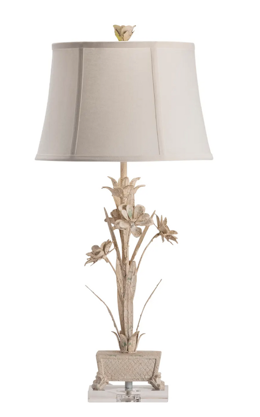 Pinehurst Tole Flowers Table Lamp