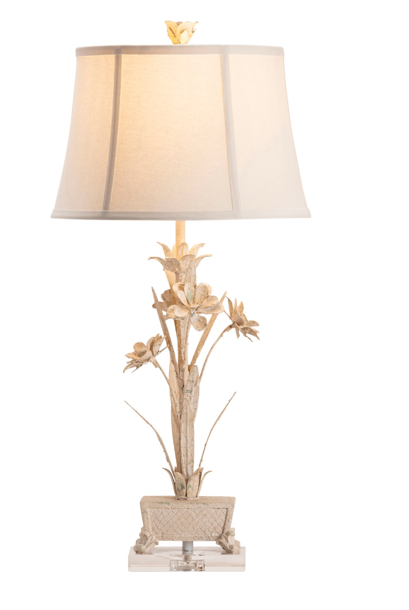 Pinehurst Tole Flowers Table Lamp