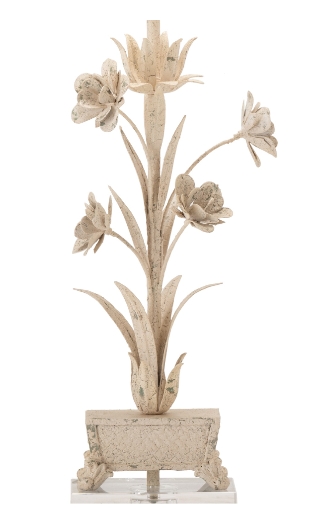 Pinehurst Tole Flowers Table Lamp