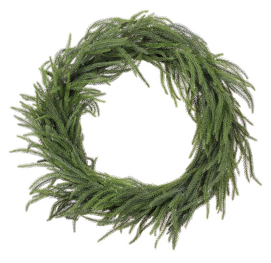 25" Green Spruce Wreath