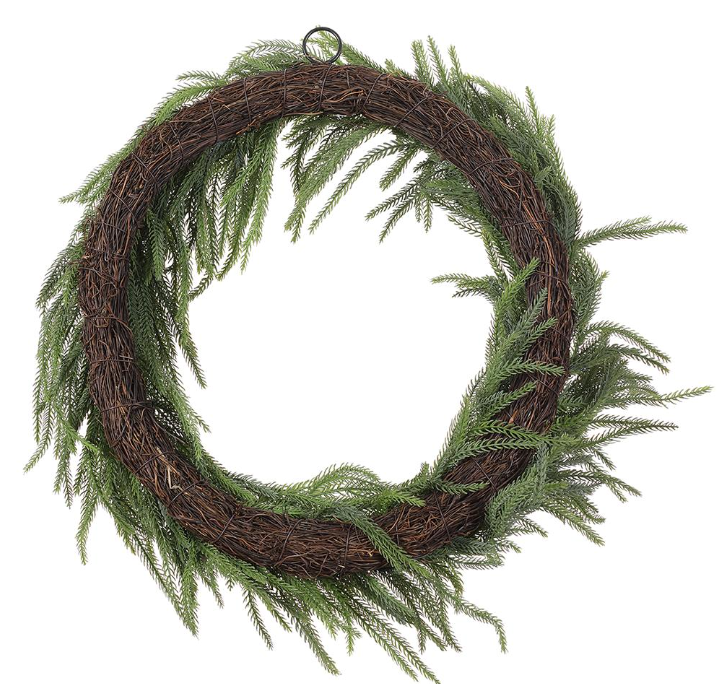 25" Green Spruce Wreath