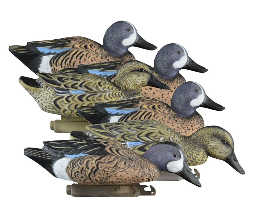 Higdon Outdoors Standard Blue Wing Teal Species-Multi Color Foam Filled 6 Pack