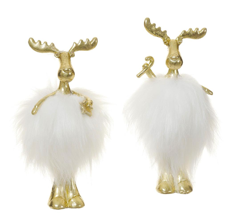 Fury White & Gold Moose-Small