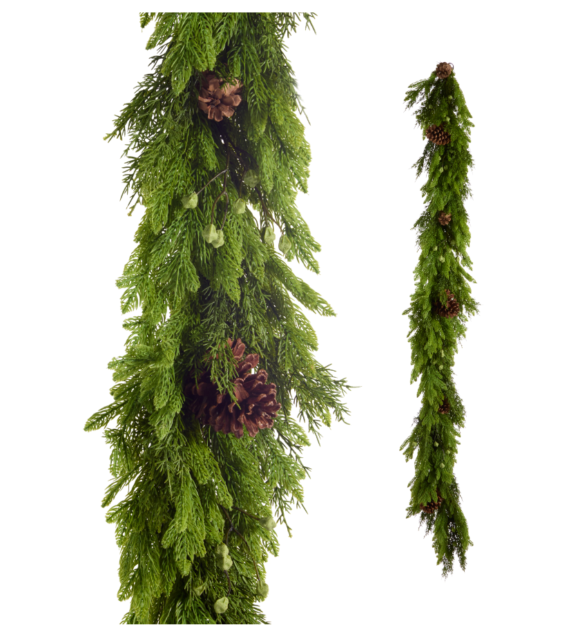 5.5' Real Touch Berry, Pine And Pinecone Garland