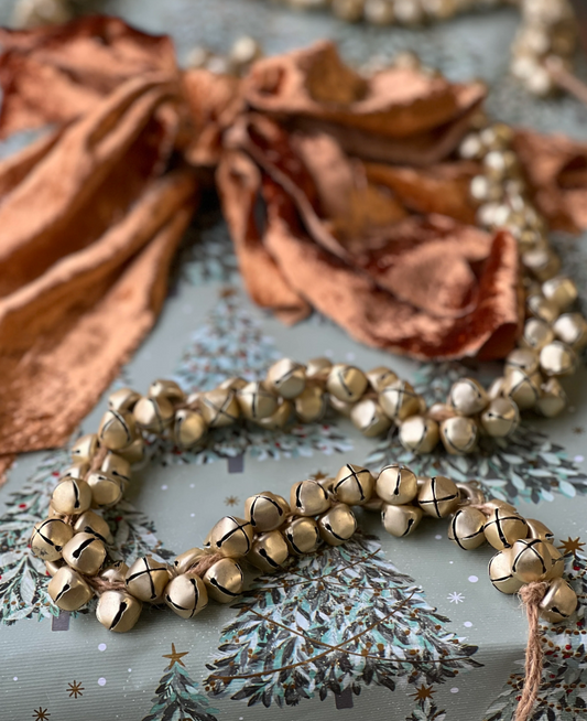 4' Gold Jingle All the Way Bell Garland