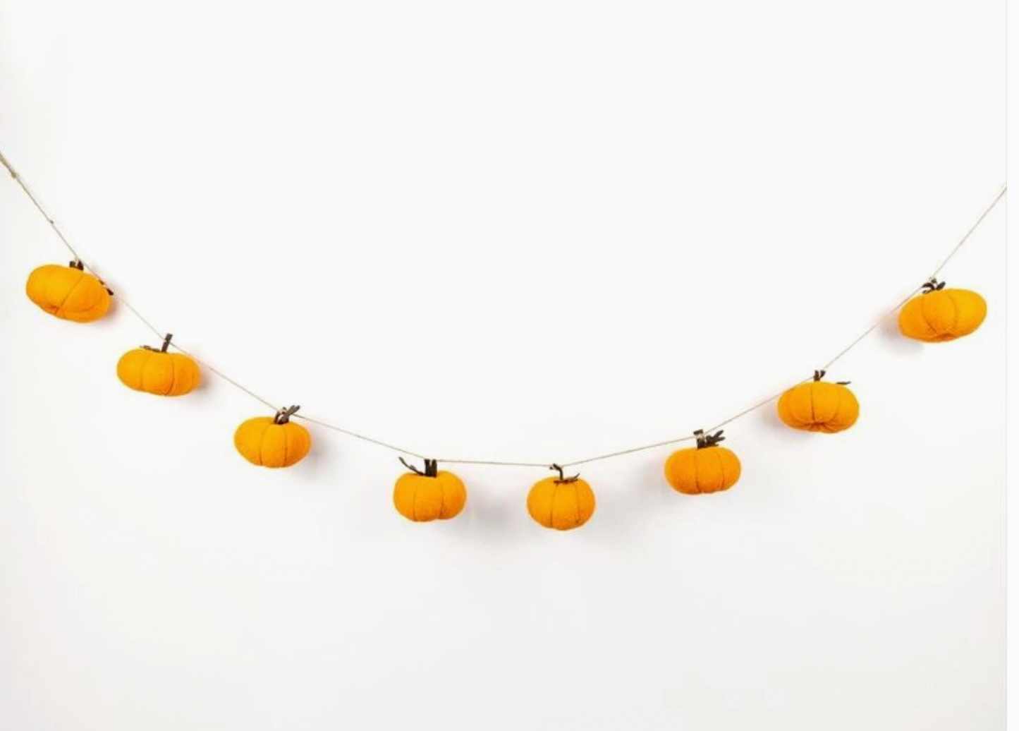 Pumpkin Felt Garland