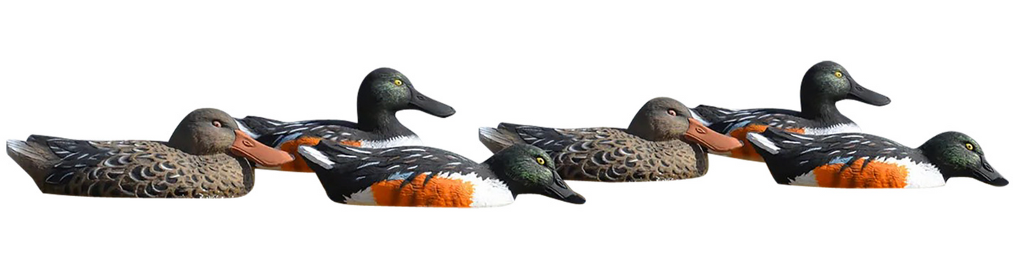 Higdon Outdoors Standard Shoveler Species Multi Color Foam Filled 6 Pack