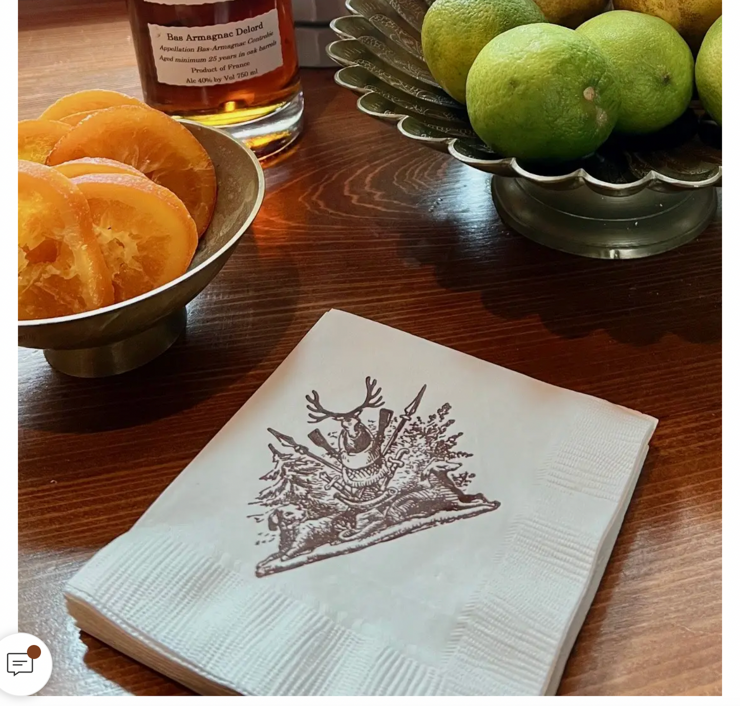 Alexa Pulitzer Hunting Crest Beverage Napkins