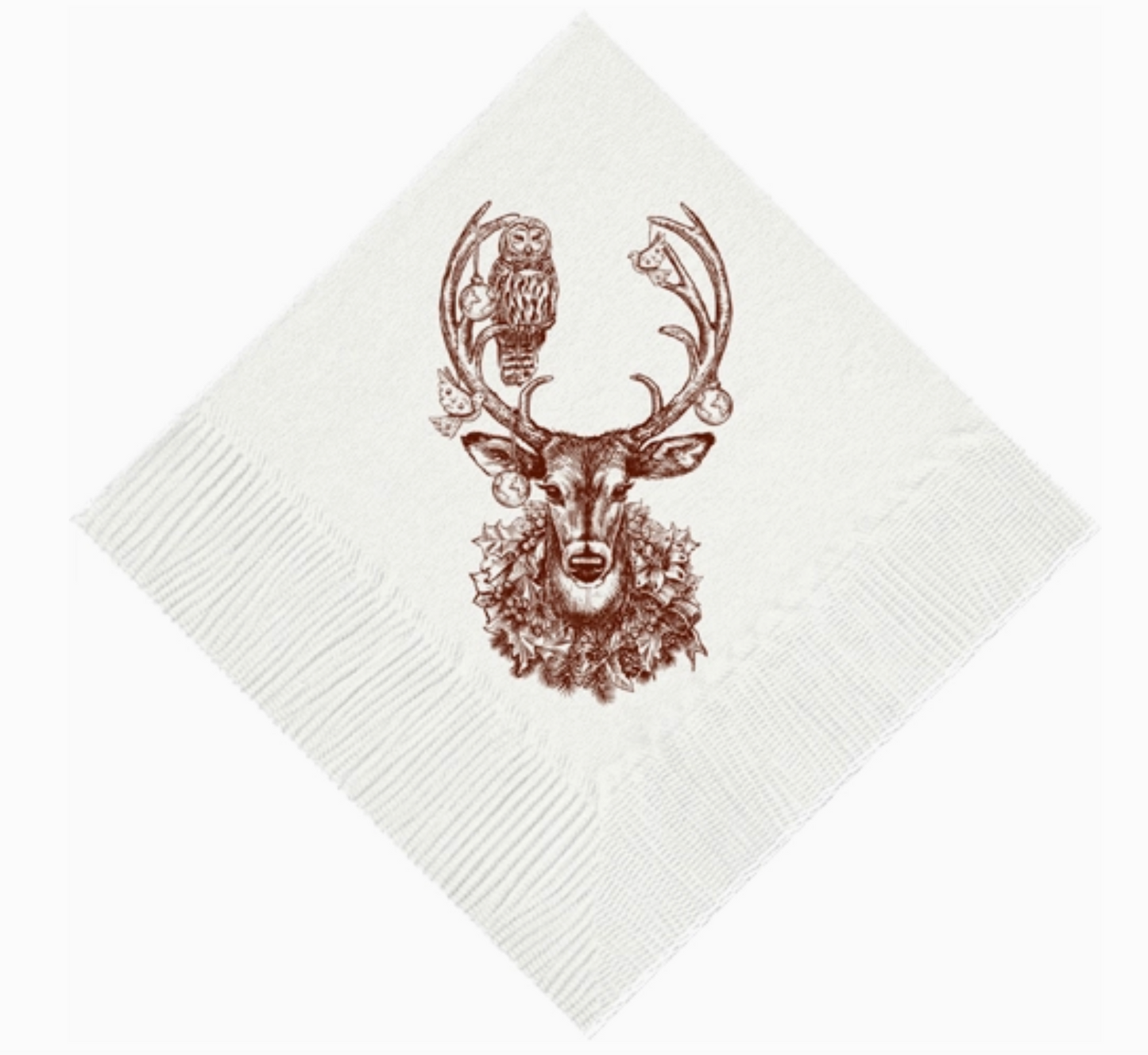 Alexa Pulitzer Christmas Deer Beverage Napkins