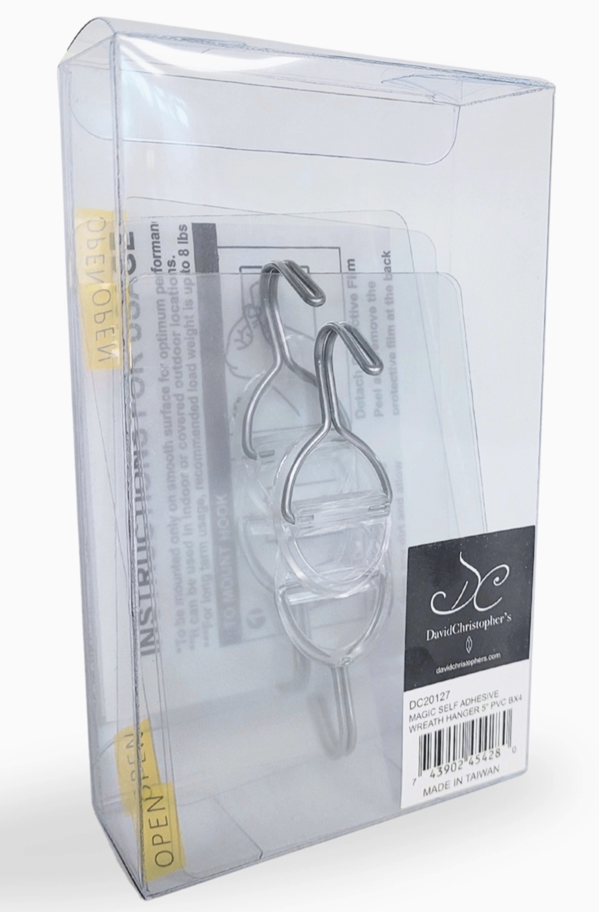 (Box of 4) Reusable Sticky Door Hanger