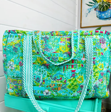 Quilted Duffel Travel Bag