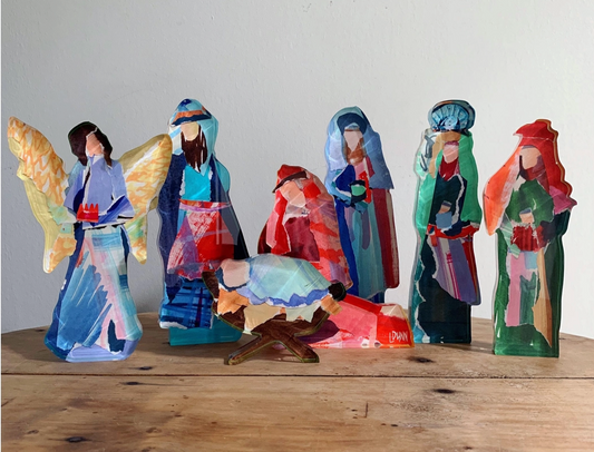 Acrylic Nativity Set Large