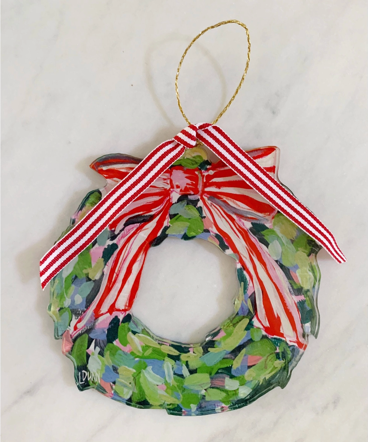 Acrylic Wreath Ornament