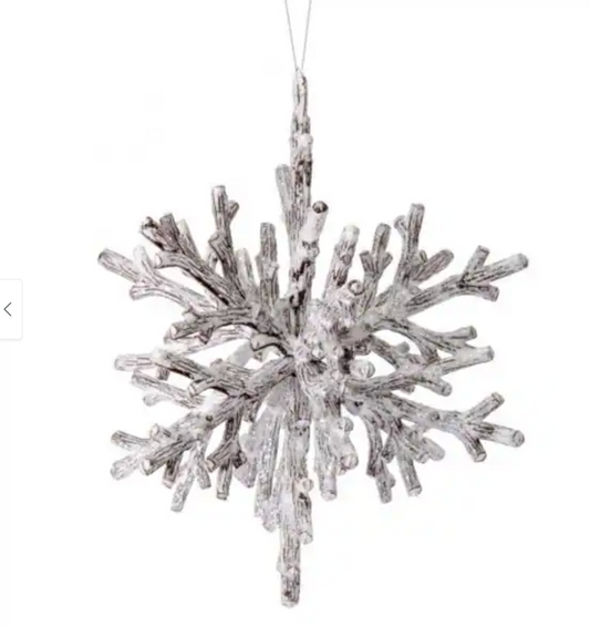 Frosted Snowflake Ornament