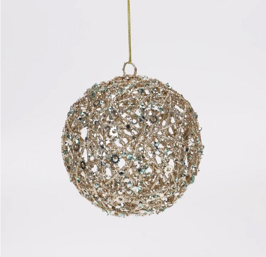120MM Twiggy Ball Jeweled Ornament