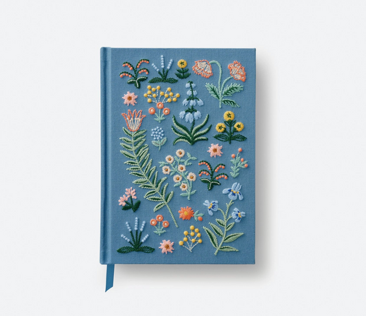 Garden Embroidered Journal