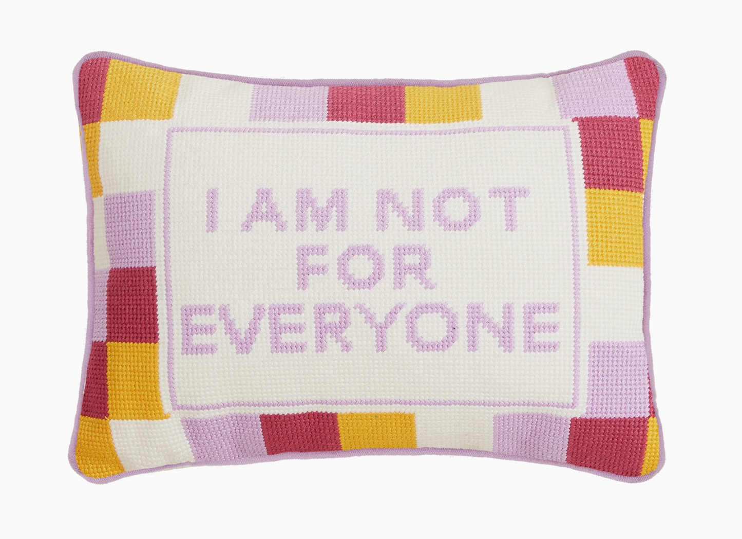 'Not For Everyone' Embroidered Pillow