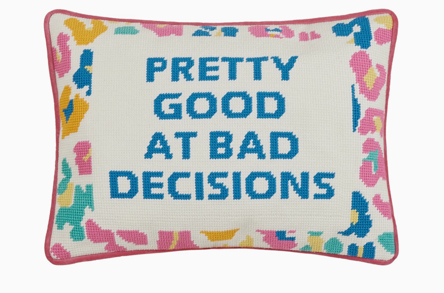 'Pretty Good' Embroidered Pillow