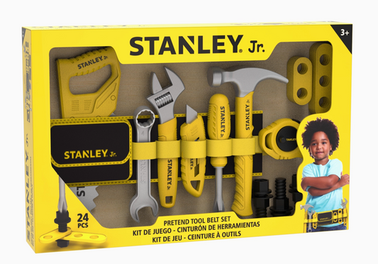 Red Toolbox Stanley Jr. Pretend Play Tools & Toolbelt Set