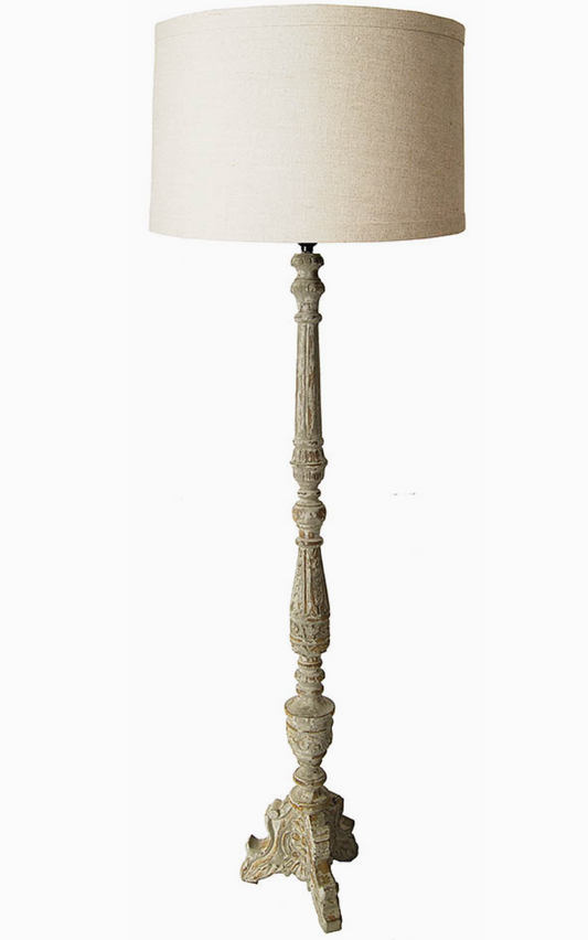 Vintage Wood Floor Lamp (LOCAL PICKUP ONLY)