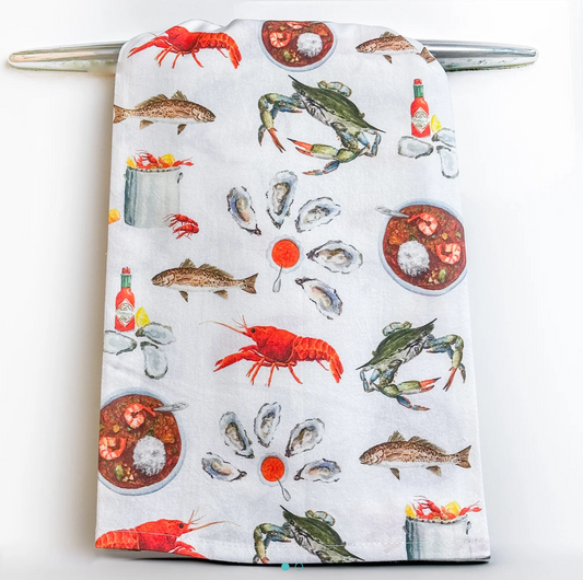 Cajun Cuisine Tea Towel