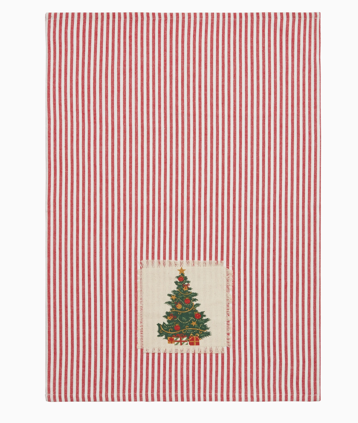 Holiday Patch Stripe Kitchen Towel - 2 Styles