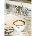 Dragonfly Silver Capri Candle-White Tea & Jasmine