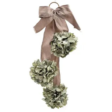 24" Hydrangea Trio Swag, 3 Colors