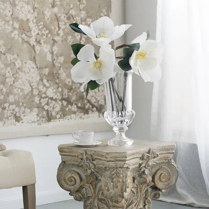 Traditional Glass Urn Flower Vase