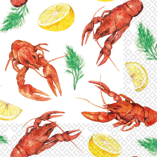 Crawfish & Lemons Lunch Napkins