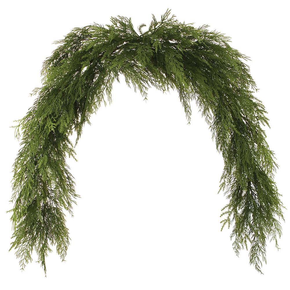72" Ultra Deluxe Mixed Cedar Mantel Swag Garland