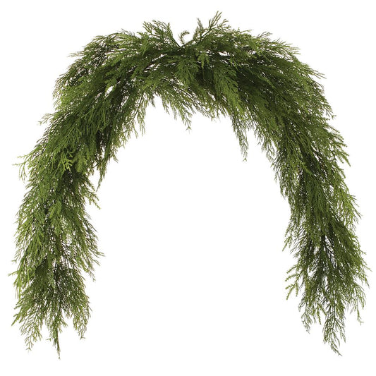 72" Ultra Deluxe Mixed Cedar Mantel Swag Garland