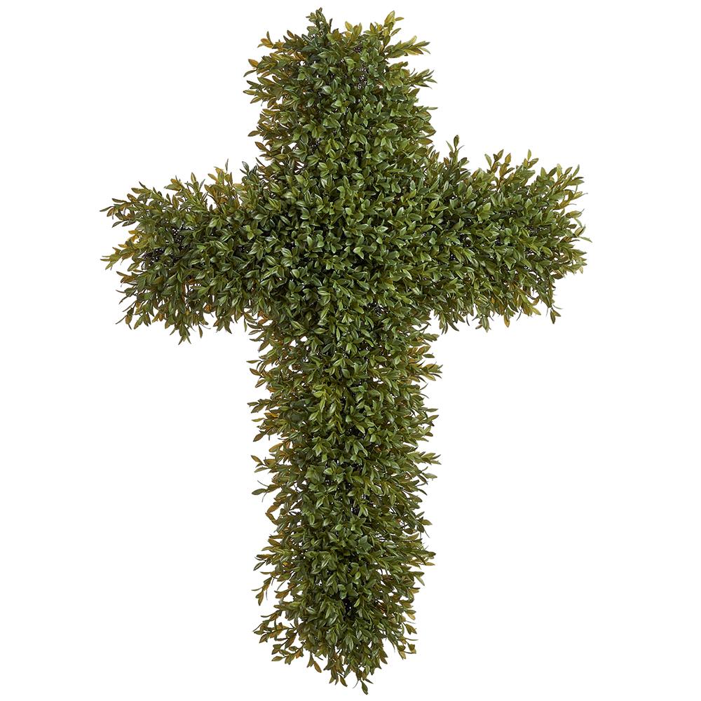 20"x28" Tea Leaf Cross Wreath