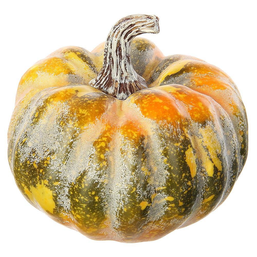 5" Tricolor Decorative Pumpkin