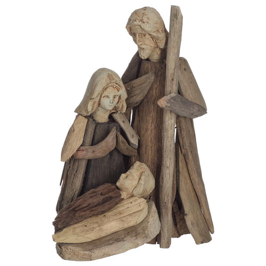 7" Driftwood Holy Family