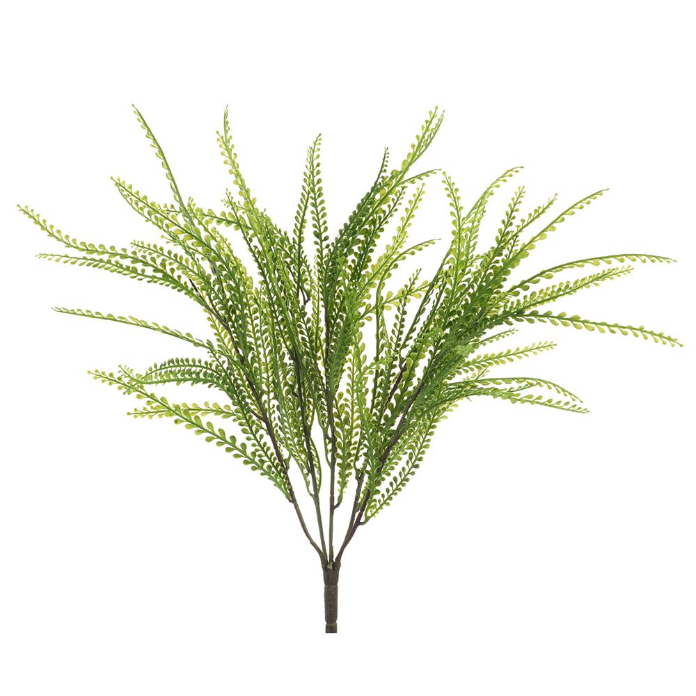 20" Soft Button Fern Bush